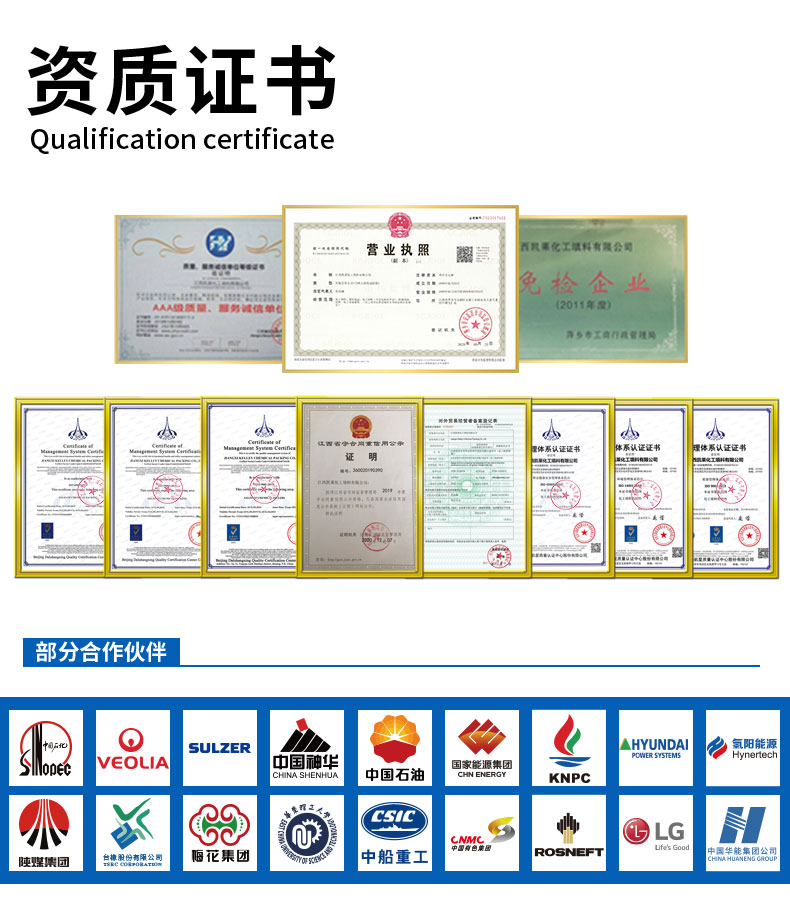 金屬絲網(wǎng)波紋填料批發(fā)商榮譽證書